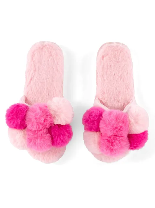 Carina Pom Pom Slippers