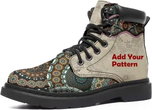 Custom Flower Mandala Animal Print Boots for Women Fashion Boots Winter Boots for Girl Lady