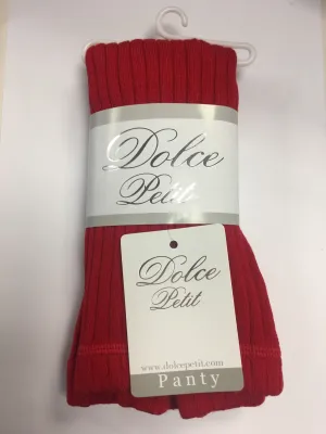 Dolce Petit Girls Tights -  Red 2500