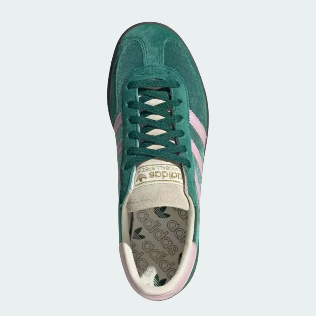Handball Spezial Shoes (Collegiate Green   Clear Pink   Cream White)