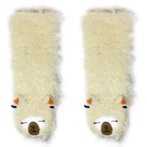 Llama Llama Cozy Warm Women's Plush Animal Slipper Socks