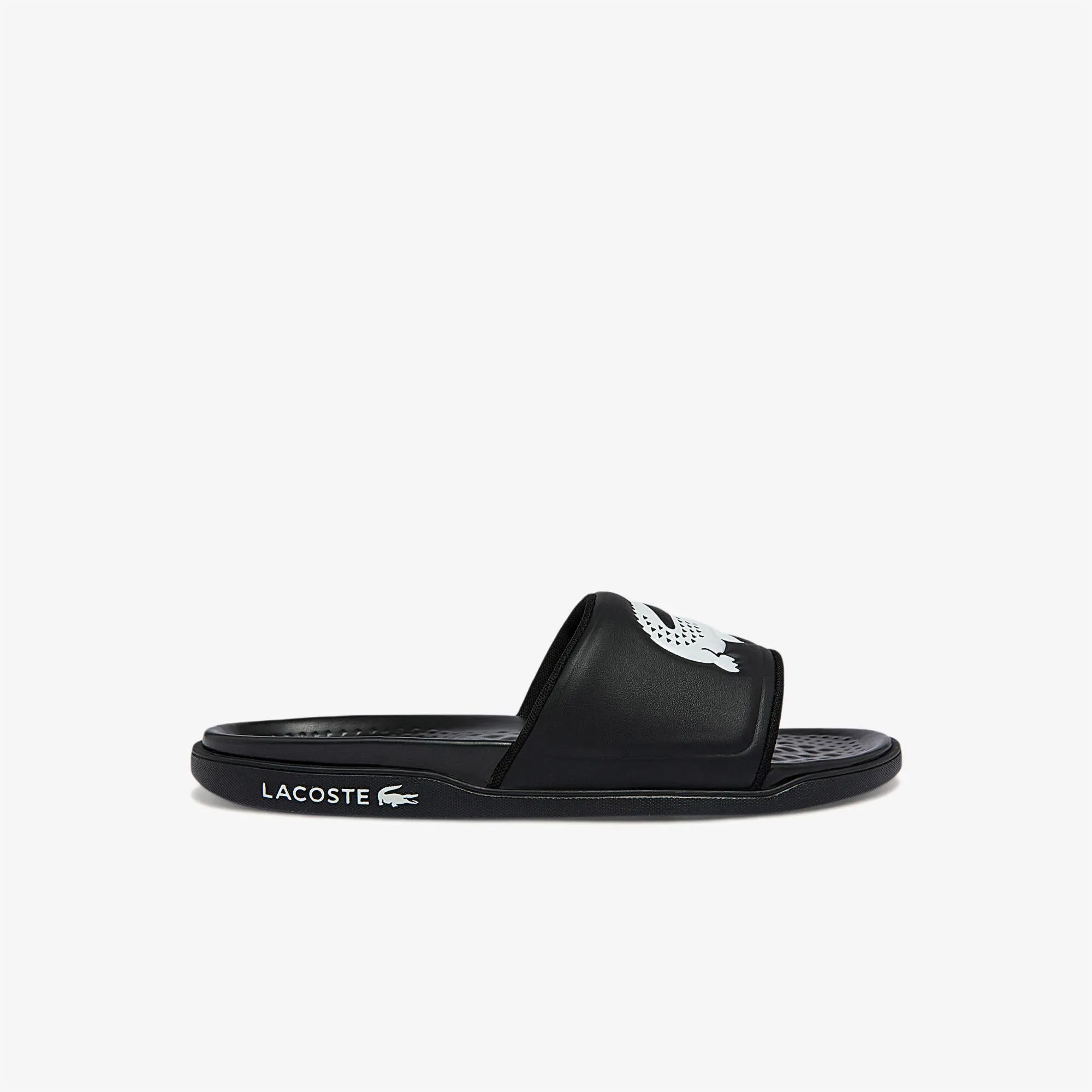 Men's Croco Dualiste Synthetic Slides - Black/White