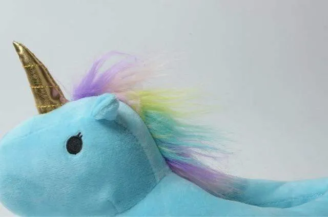 Plush Unicorn Slipperss