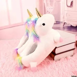 Plush Unicorn Slipperss
