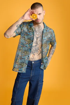 Street Style Men's Mesh Shirt