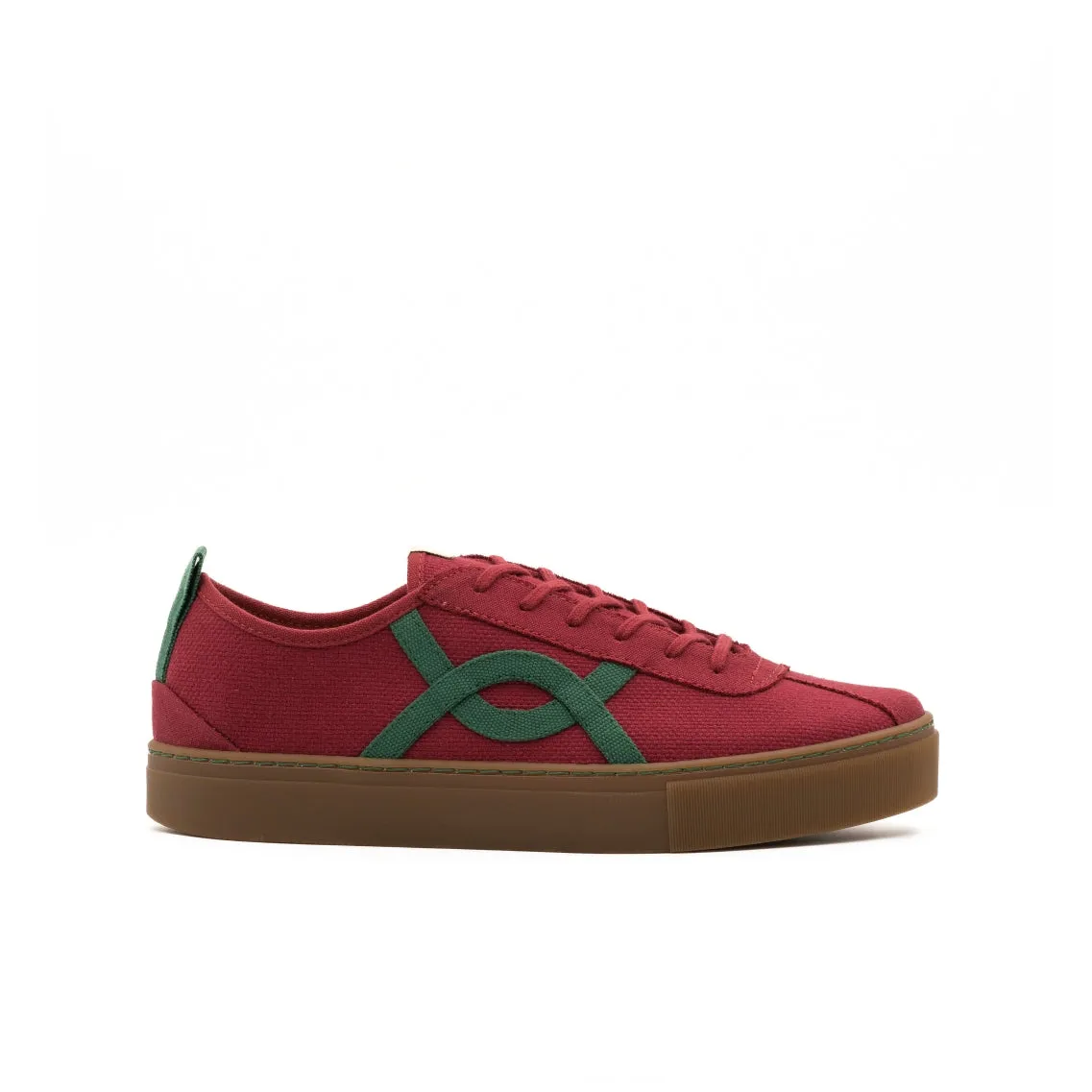 Vegan sneaker bourdeaux KAF013