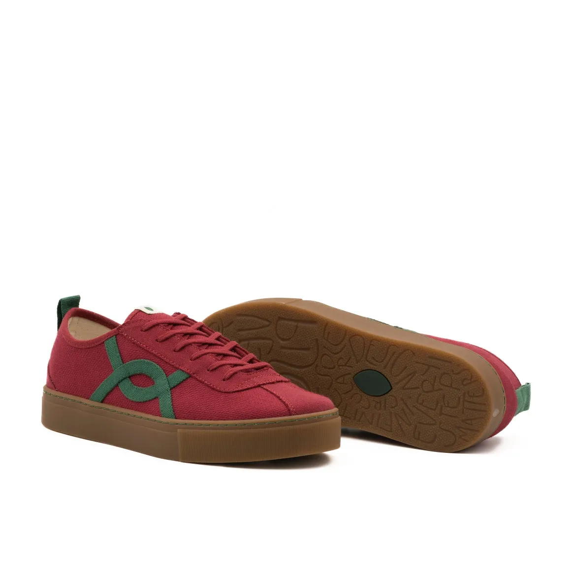 Vegan sneaker bourdeaux KAF013